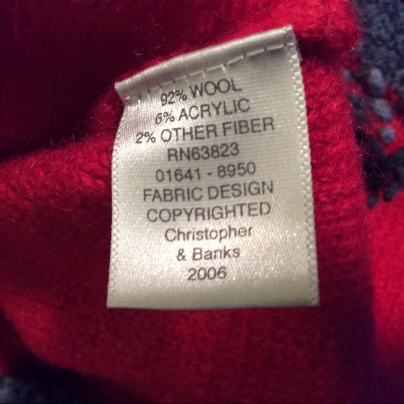 Christopher & Banks Womens Cardigan wool full zip sweater size large - Picture 8 of 10